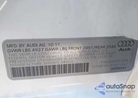 2012 Audi A4 2.0T Premium from USA, damaged, VIN WAUFFAFL2CN012462